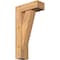 Ekena Millwork Traditional Block Smooth Bracket w/ Offset Brace, Western Red Cedar, 5 1/2"W x 14"D x 26"H BKT0604X14X26TRA05SWR - alternate 1